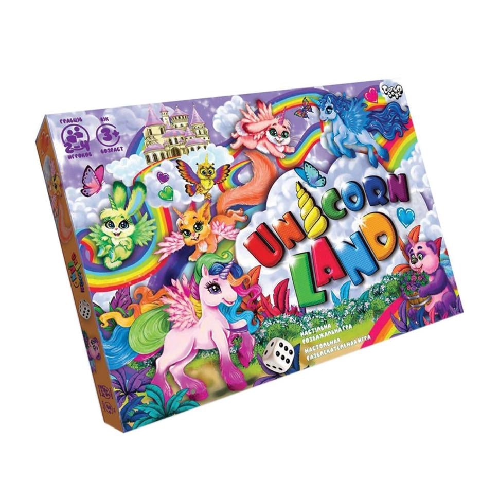 Настільна гра розважальна Danko Toys Unicorn Land DTG97 від 2 до 4 гравців (RLT46928)