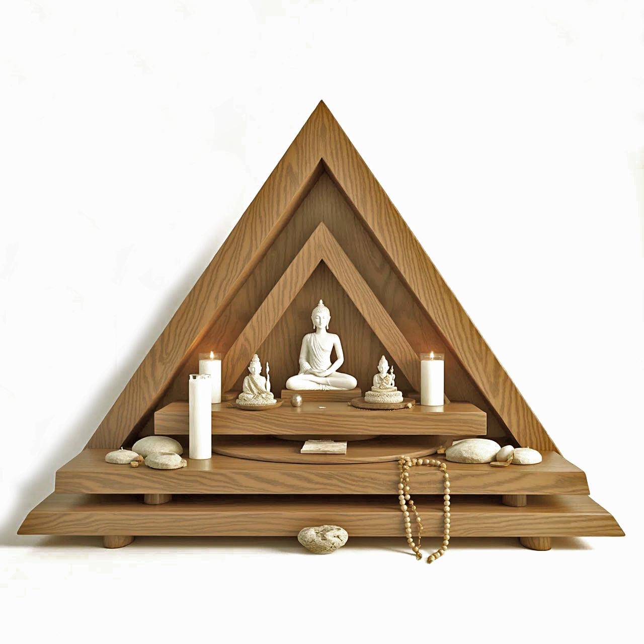 Вівтар для медитації з дерева Бодхалін Сієна (ЛАТ-018505)