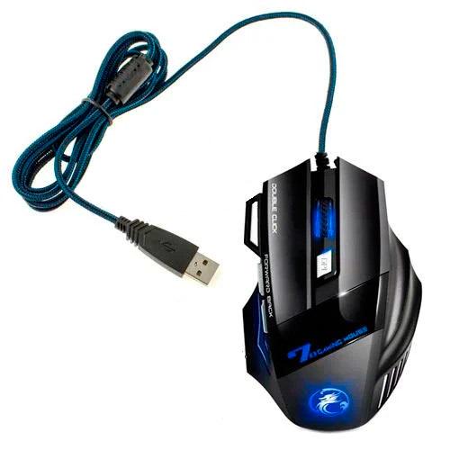 Беспроводная игровая мышка iMice X7 5500dpi тихая с выступами RGB Red (358227)