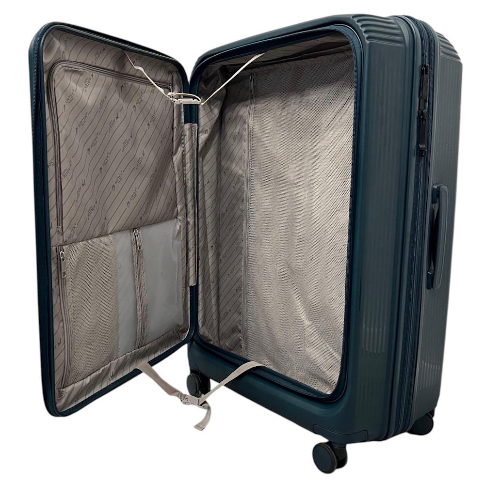 Чемодан средний Airtex 647 полипропилен M Темно-зеленый - фото 4