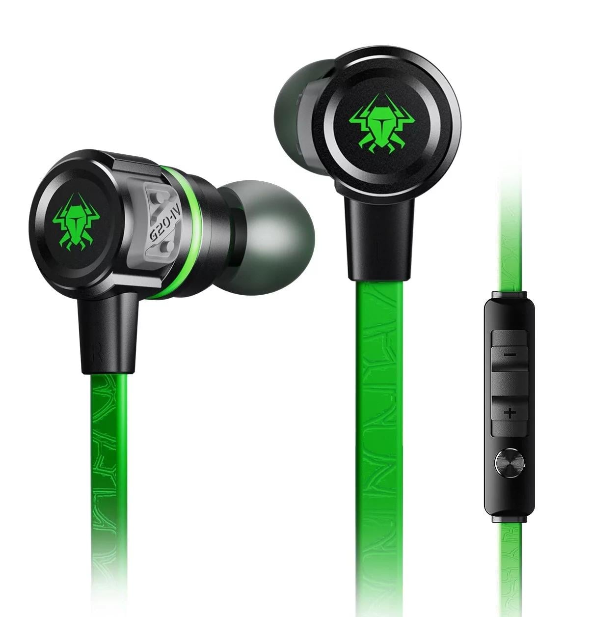 Наушники проводные вакуумные игровые Plextone G20 с микрофоном Зеленый Наушники проводные вакуумные игровые Plextone G20 с микрофоном Зеленый