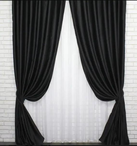 Комплект штор блэкаут Evinhome 1,5х2,9 м 2 шт. Черный (854ш)