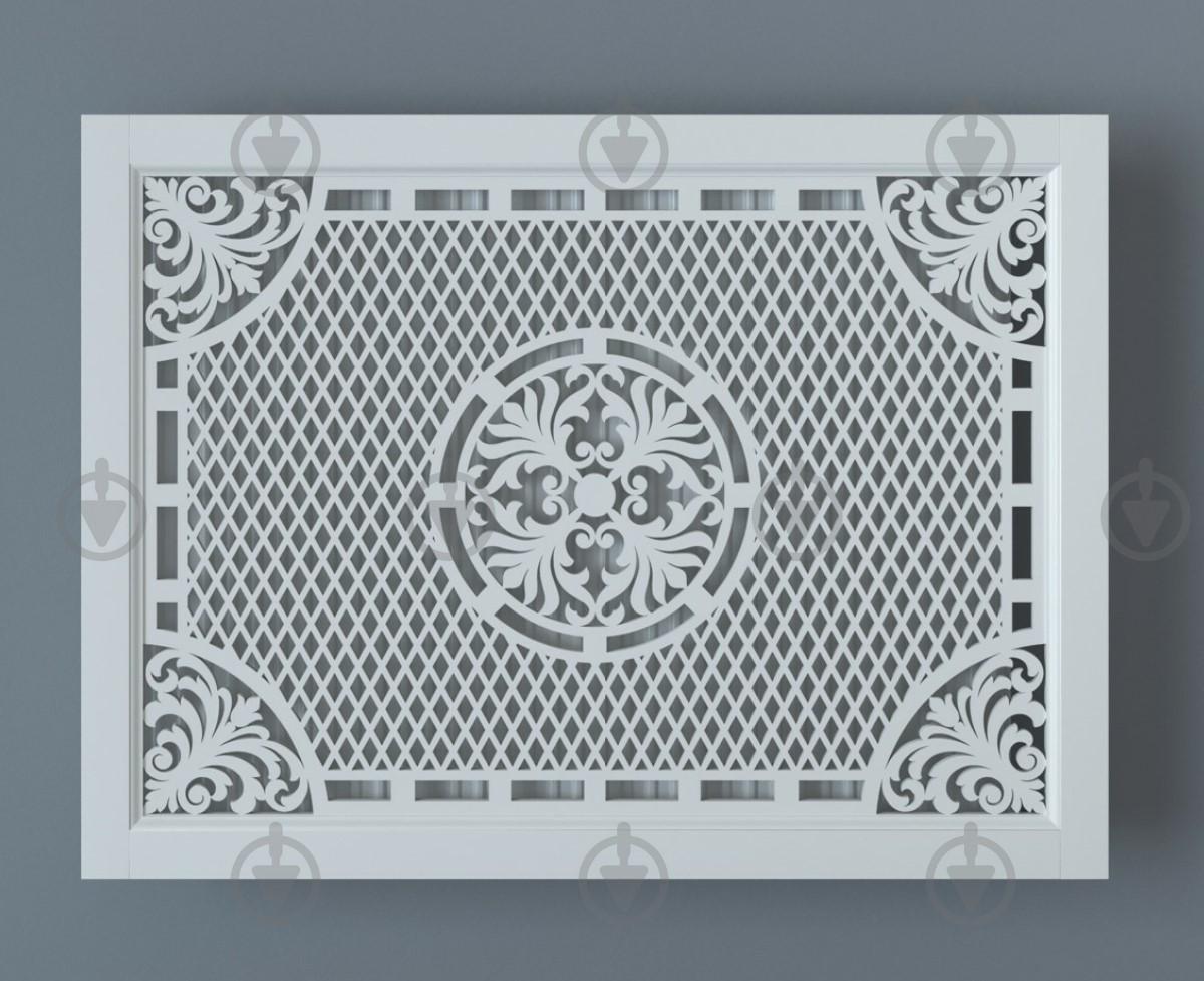 Экран-решетка декоративная на батарею отопления R34-F80 Белый (25310911) - фото 2