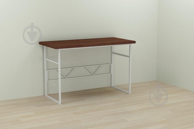 Компьютерный стол Ferrum-decor Раян 75x120x70 белый ДСП Венге 32мм