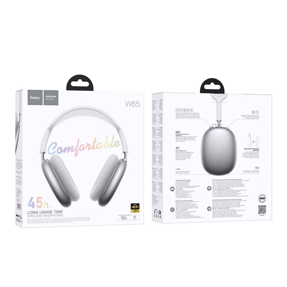 Навушники бездротові Hoco W65 Сталевий - фото 3 Навушники бездротові Hoco W65 Сталевий - фото 3