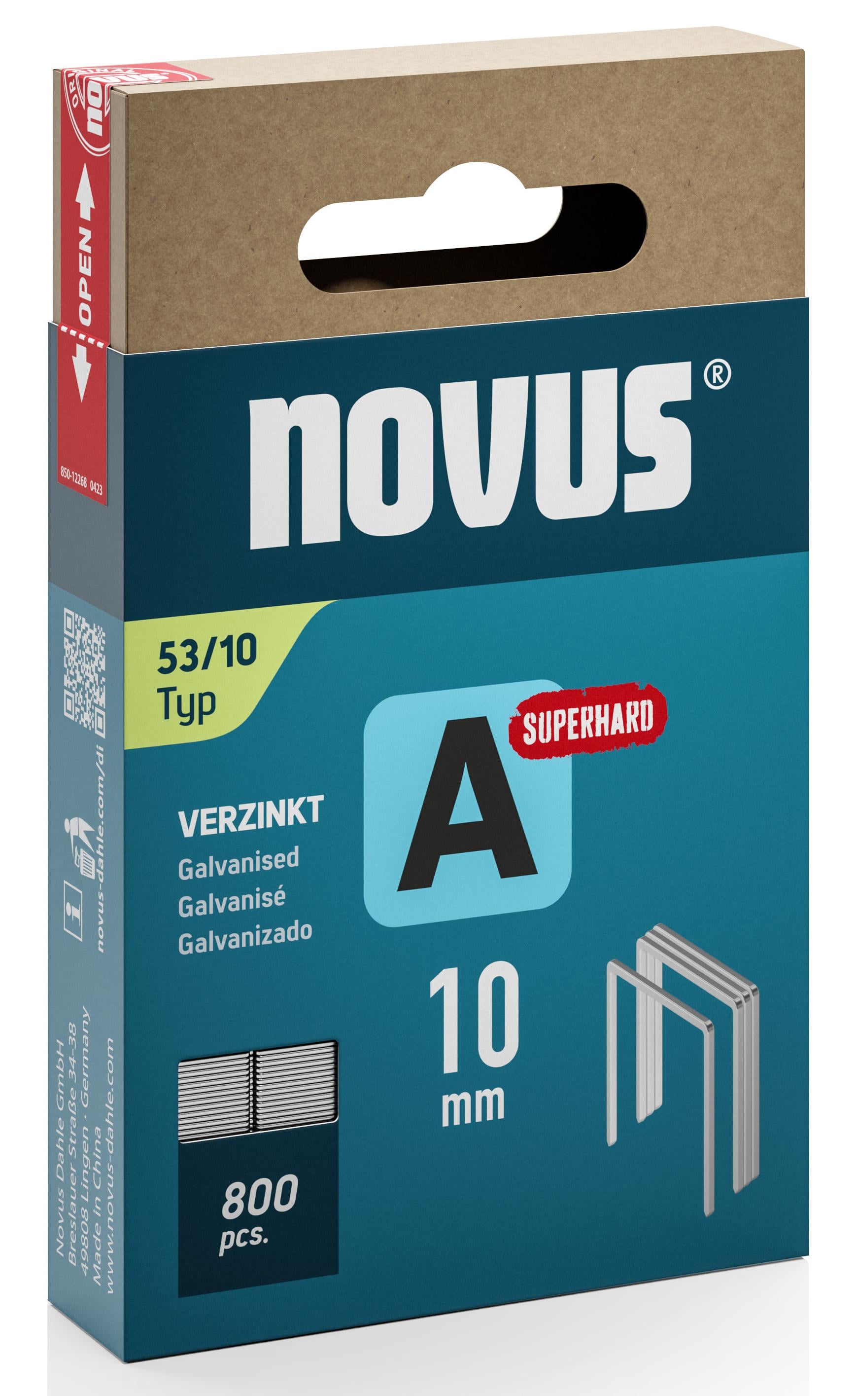 Скобы строительные NOVUS А53 10 мм 800 шт. (35967592) Скобы строительные NOVUS А53 10 мм 800 шт. (35967592)