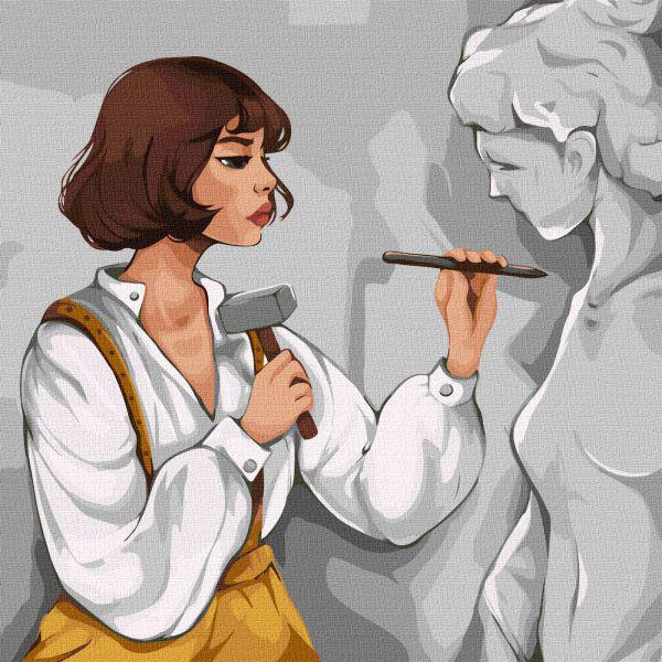 Картина по номерам Идейка Творческая натура 40x40 см (KHO4893)