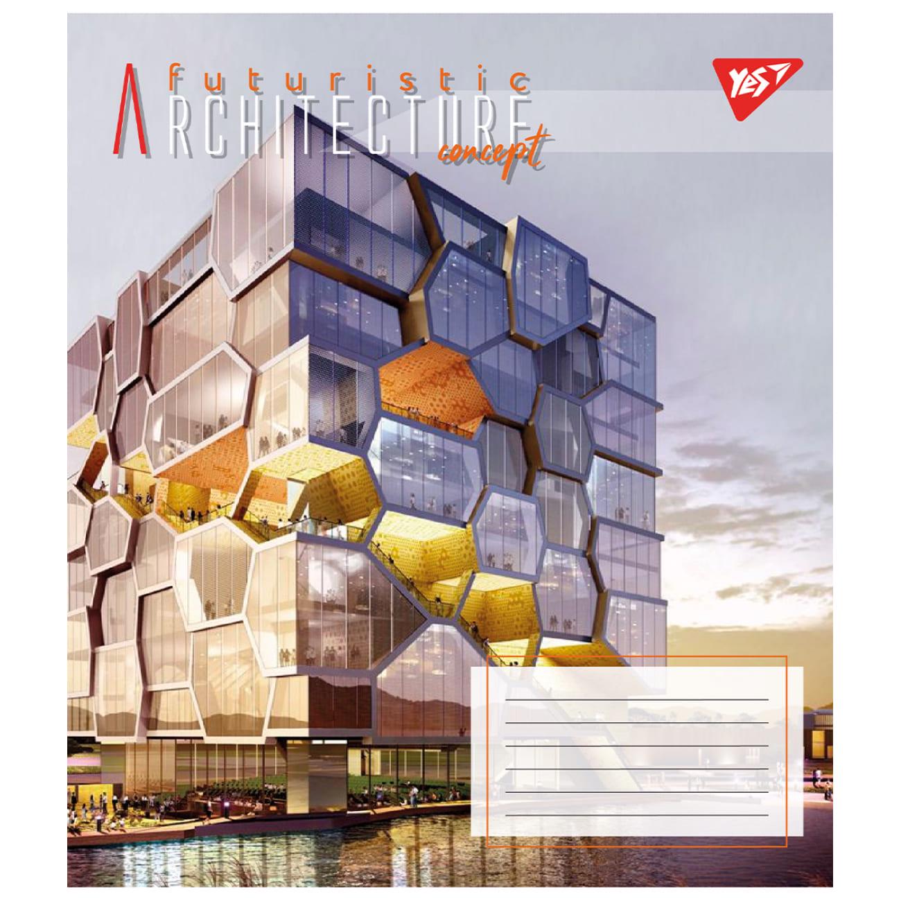 Зошит шкільний YES Futuristic Architecture клітинка 36 арк. (767065) - фото 3 Зошит шкільний YES Futuristic Architecture клітинка 36 арк. (767065) - фото 3