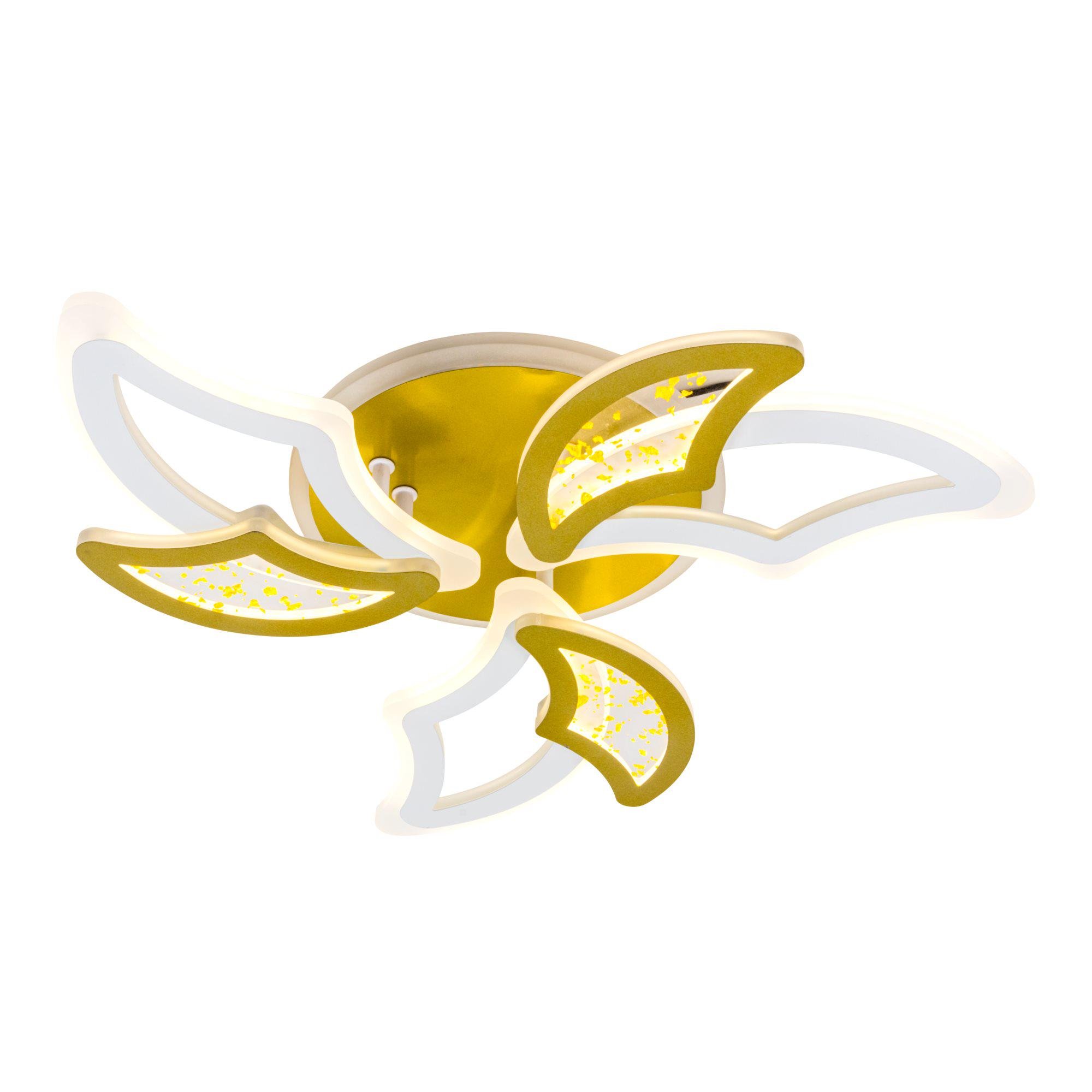 Люстра светодиодная с пультом Valeso V K29128-3+3+1 White/Gold (000036421) - фото 3