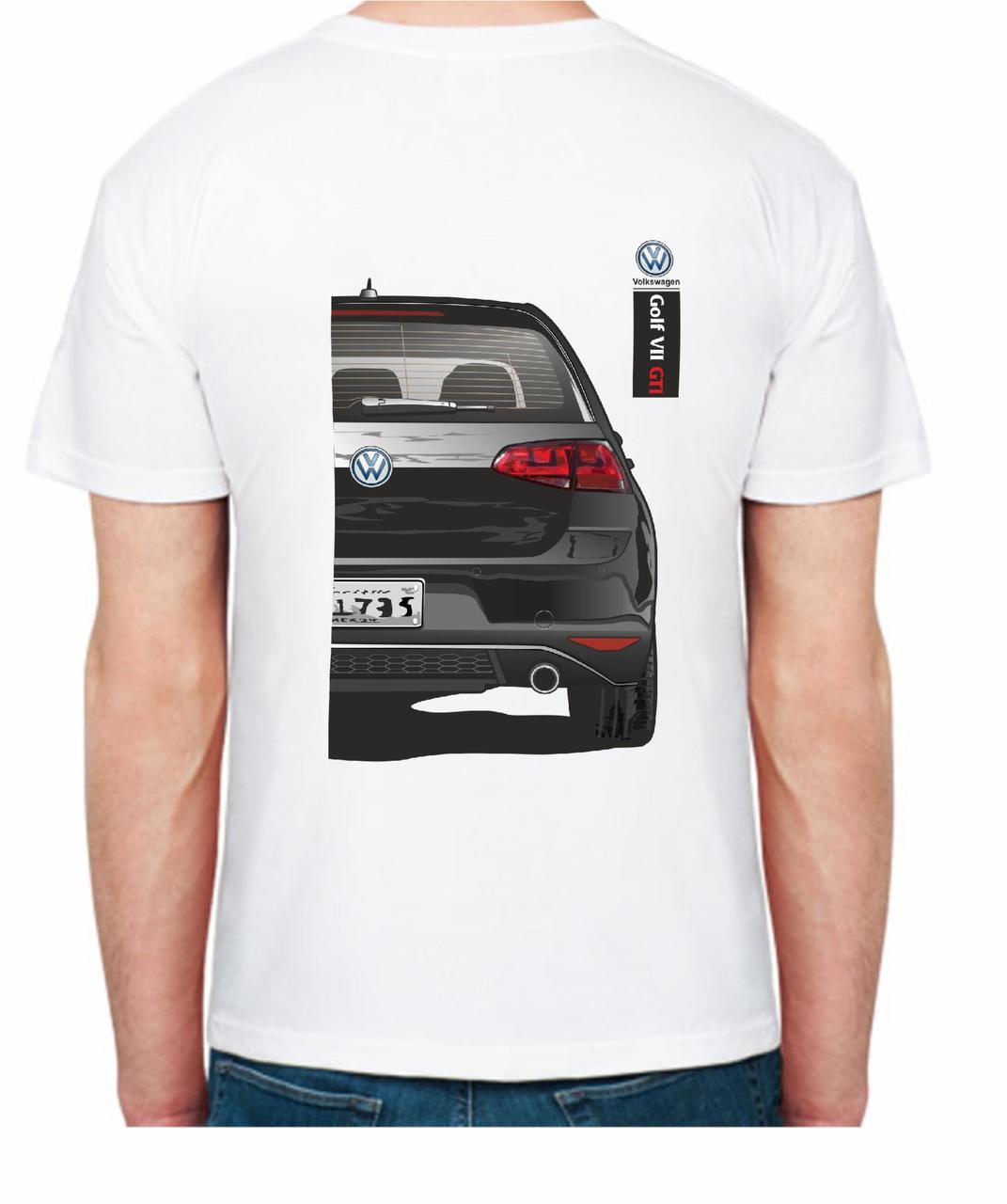 Футболка мужская Avtolife Volkswagen Golf VII GTI FR 207107 S Черный/Белый (2496438551) - фото 2 Футболка мужская Avtolife Volkswagen Golf VII GTI FR 207107 S Черный/Белый (2496438551) - фото 2