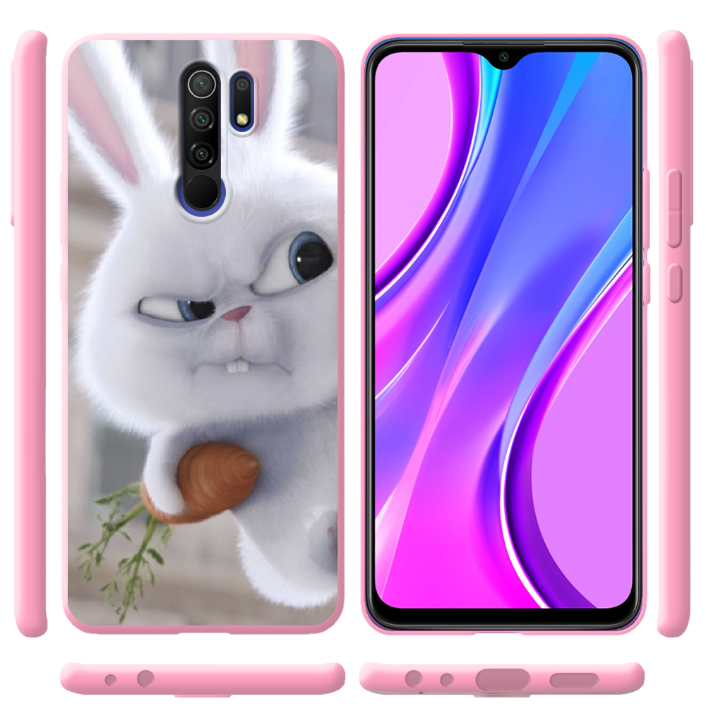 Чехол BoxFace Xiaomi Redmi 9 Rabbit Snowball Розовый силикон (40233-up1116-41992) - фото 2