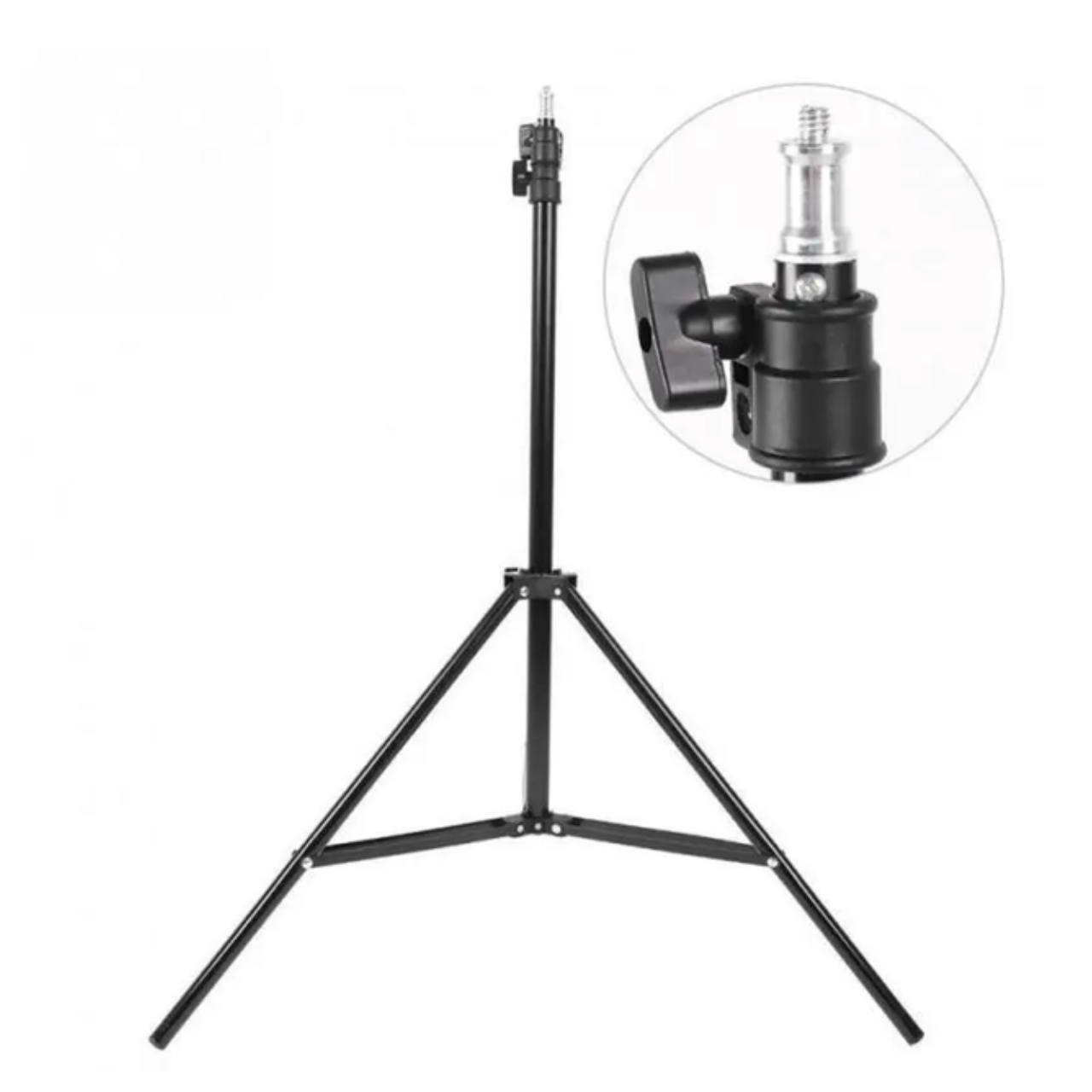 Штатив-тренога для кільцевої лампи/софтбоксу/відеосвіта 210 см з різьбленням 1/4" - фото 2 Штатив-тренога для кільцевої лампи/софтбоксу/відеосвіта 210 см з різьбленням 1/4" - фото 2
