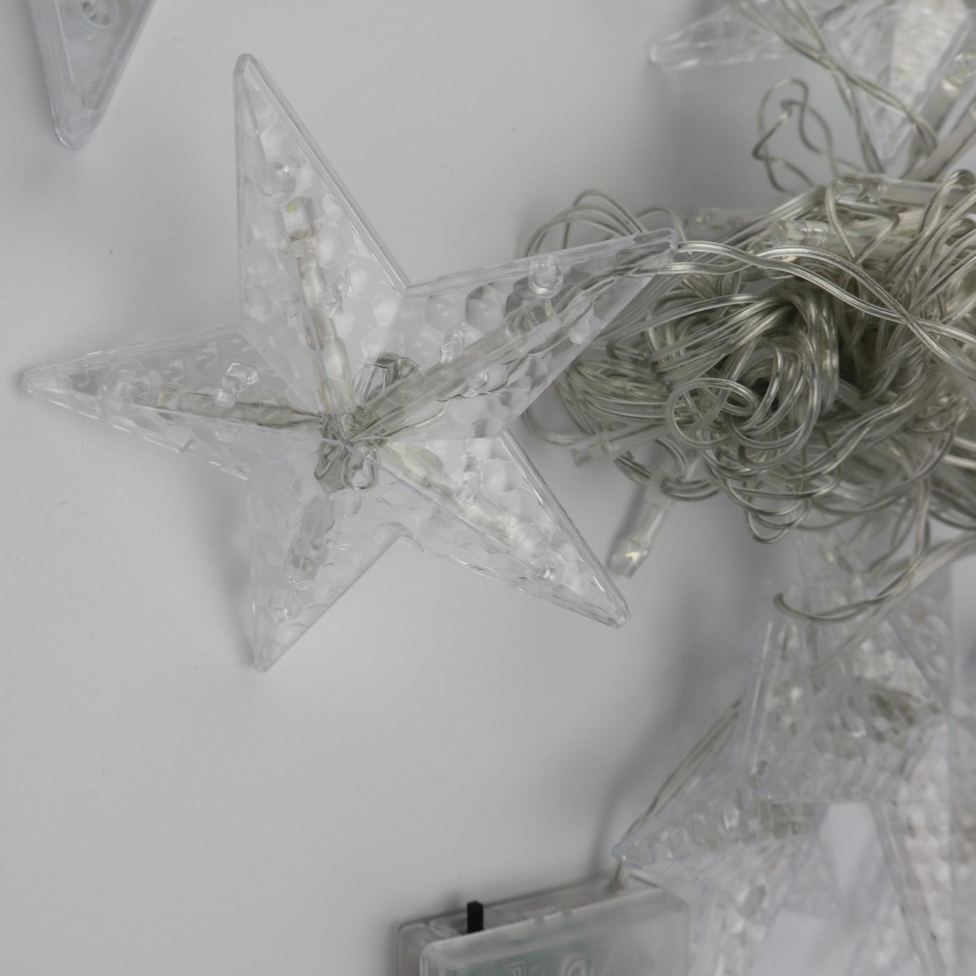 Гирлянда-штора Звезды на барейках и USB Xmas 3х1 м Белый (4507312) - фото 4 Гирлянда-штора Звезды на барейках и USB Xmas 3х1 м Белый (4507312) - фото 4