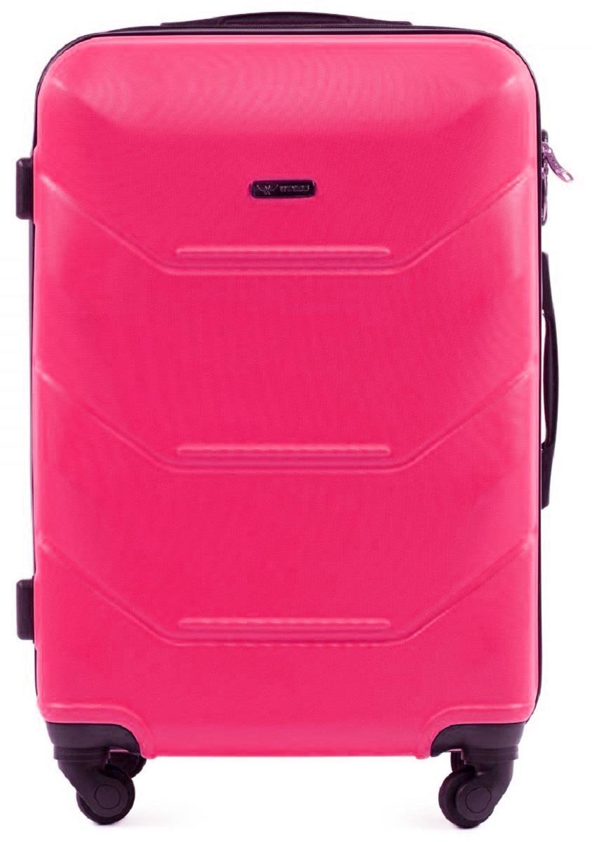 Чемодан пластиковый WINGS 147 средний Розовый (Wp00384) - фото 2