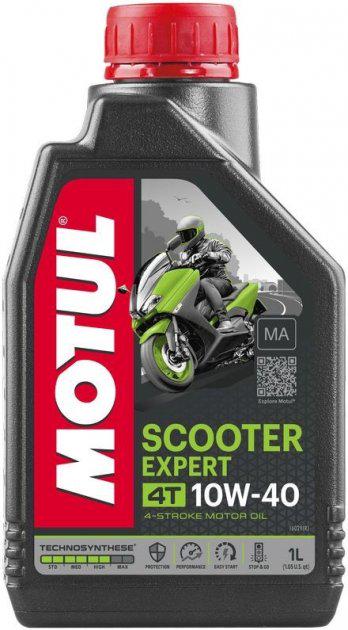 Масло 4Т 10/40 MOTUL Scooter Expert MA четырехтактное 1 л (105960)