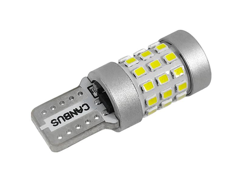 Автолампа светодиодная T10 W5W с обманкой 9-36 В SMD1206-42led Белый (6900) - фото 2