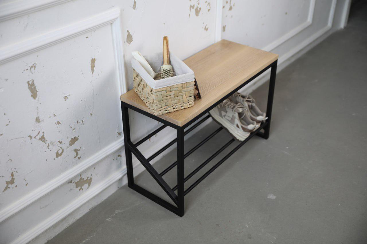 Полка для обуви в стиле лофт 70х30х46 см (ML-105.4) Полка для обуви в стиле лофт 70х30х46 см (ML-105.4)