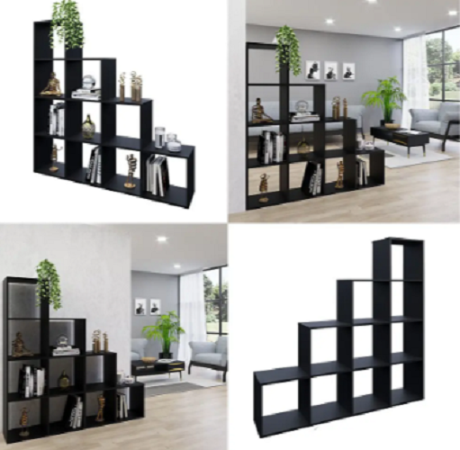 Стеллаж книжный лесенка для гостиной Венге темный (P40в) - фото 2 Стеллаж книжный лесенка для гостиной Венге темный (P40в) - фото 2