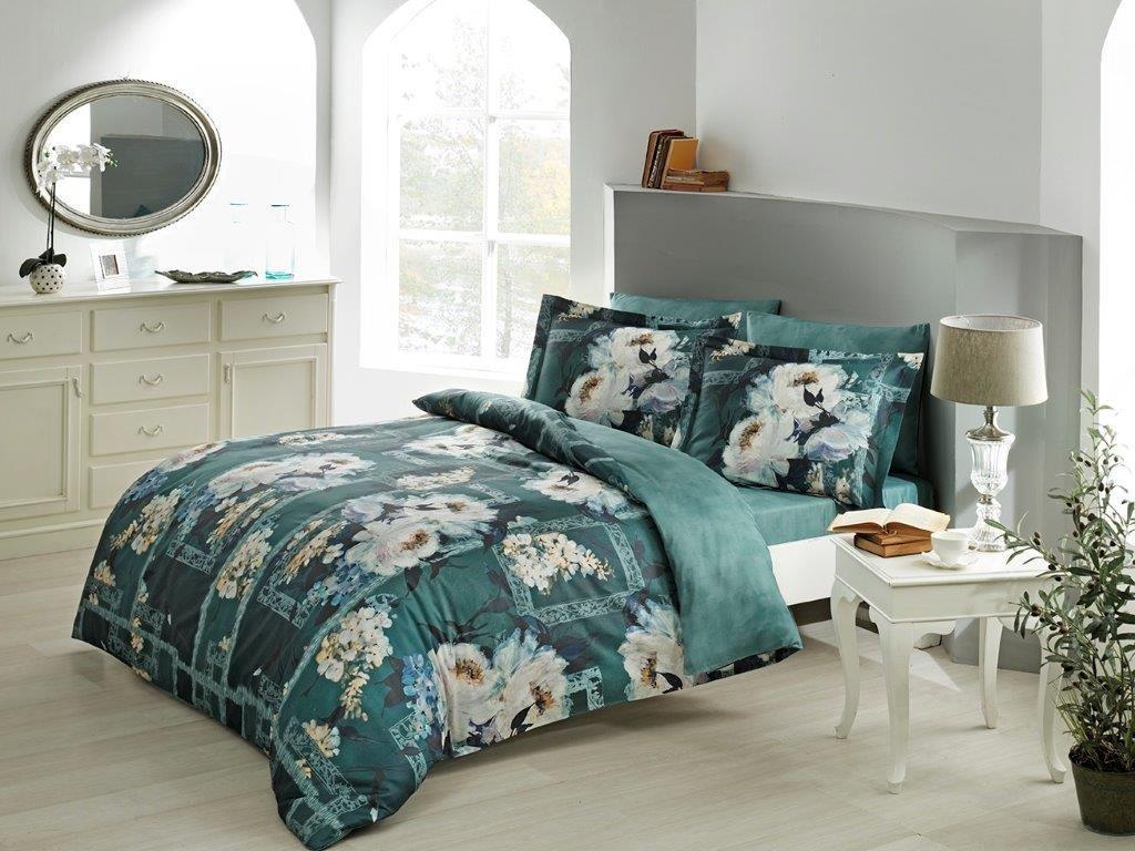 Постельное белье TAC Digital Petra yesil v01 евро Зеленый (2000022193160)