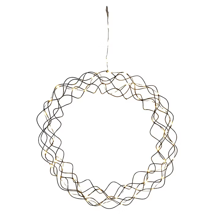 Светодиодный венок Casalux теплый белый Черный (2702775994)