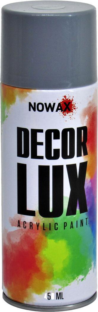 Краска-спрей Nowax Decor Lux 450 мл RAL 7001 Светло-серый (NX48017 7001)