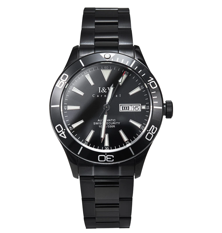 Годинник чоловічий механічний Carnival Shark 10 Bar (18282)