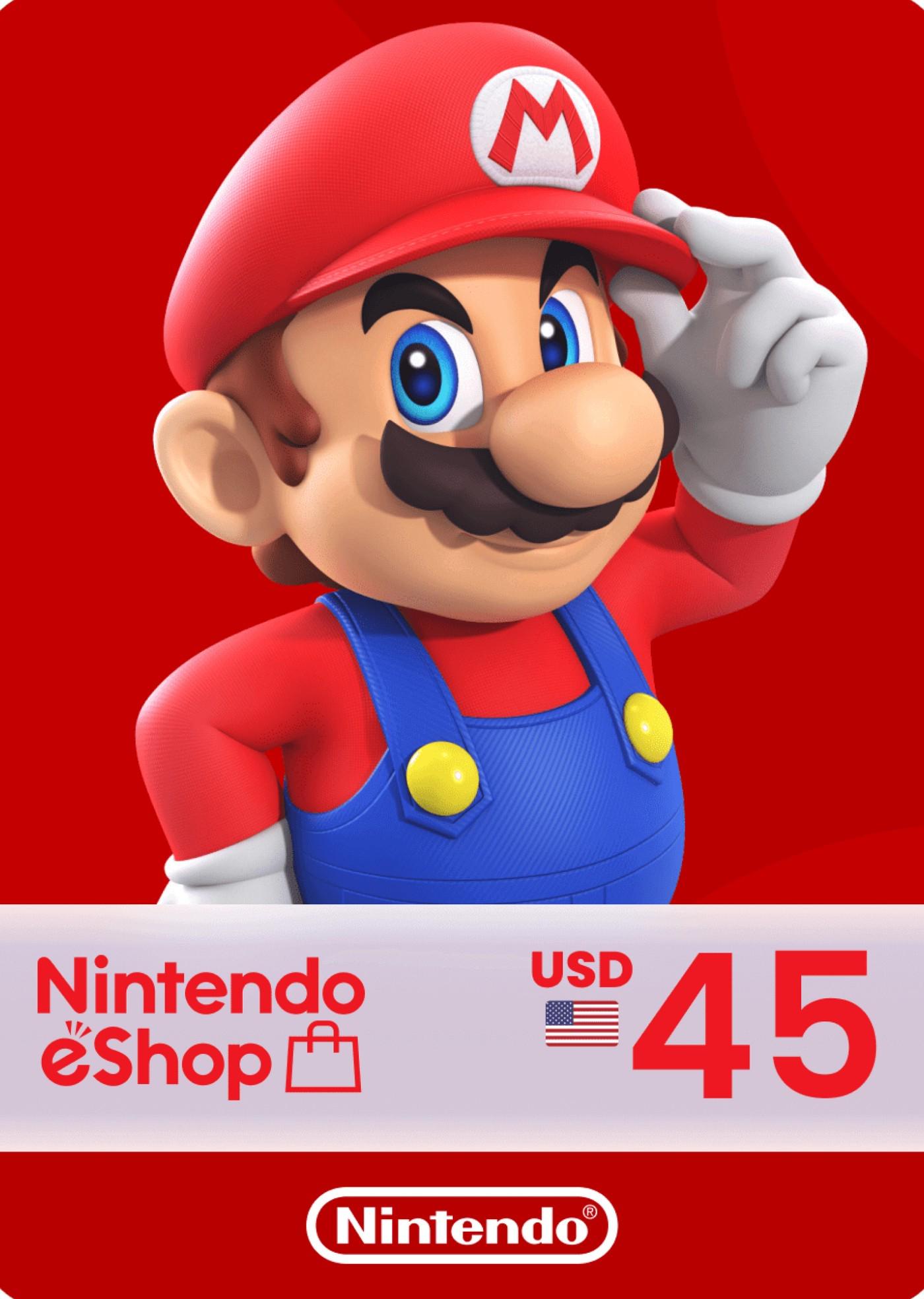 Карта оплаты Nintendo eShop Card 45 USD регион US (75567969)