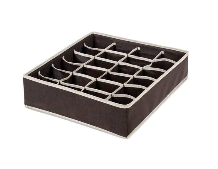 Органайзер для белья/носков и аксесуааров 31х32 см Коричневый