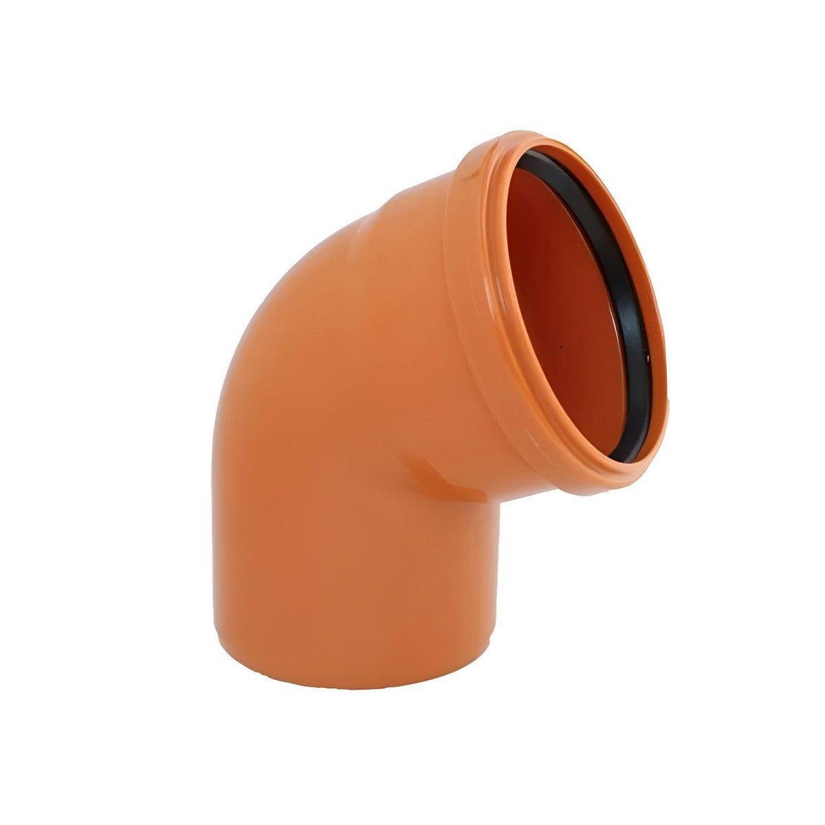 Колено канализационное Magnaplast KG ПВХ 200 мм 67° (23130)