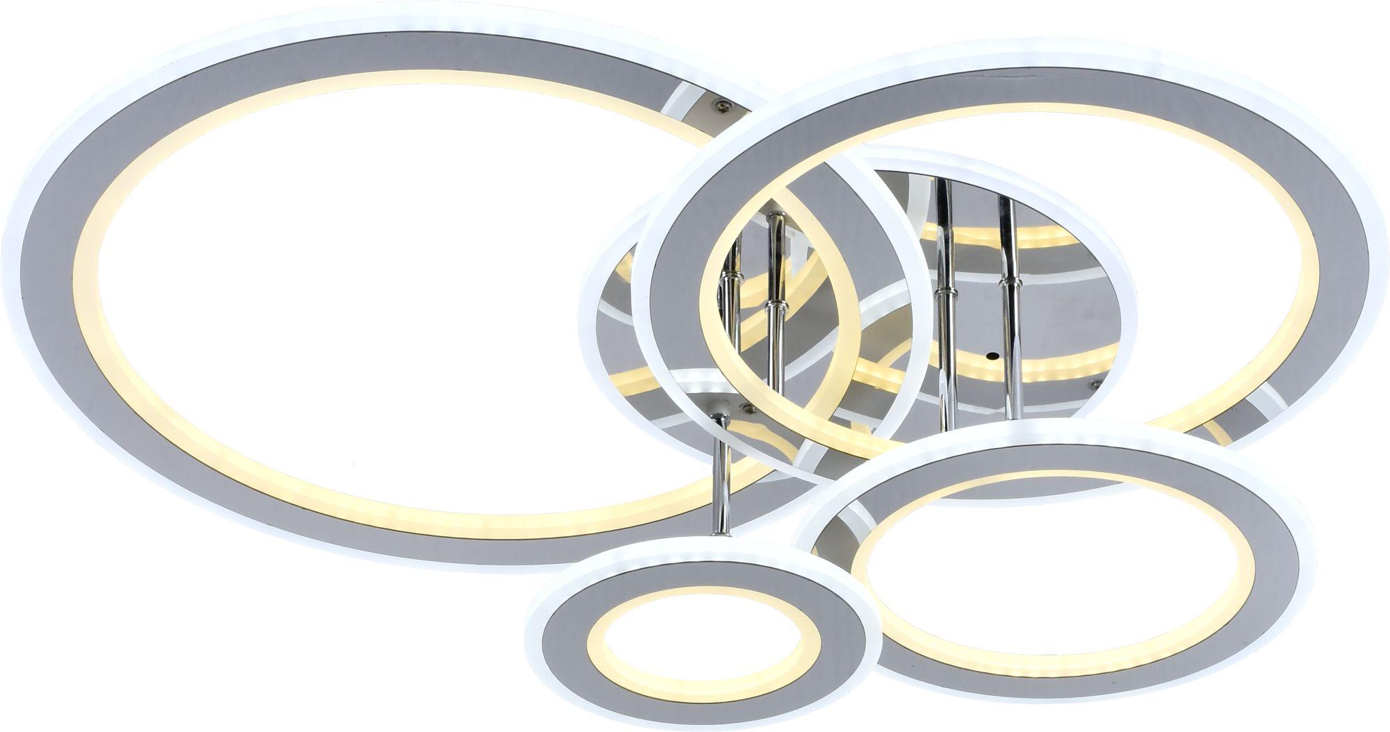 Люстра светодиодная Sirius LI8881/4C CR BL+YL 174 W 126 W акриловая (000034577)