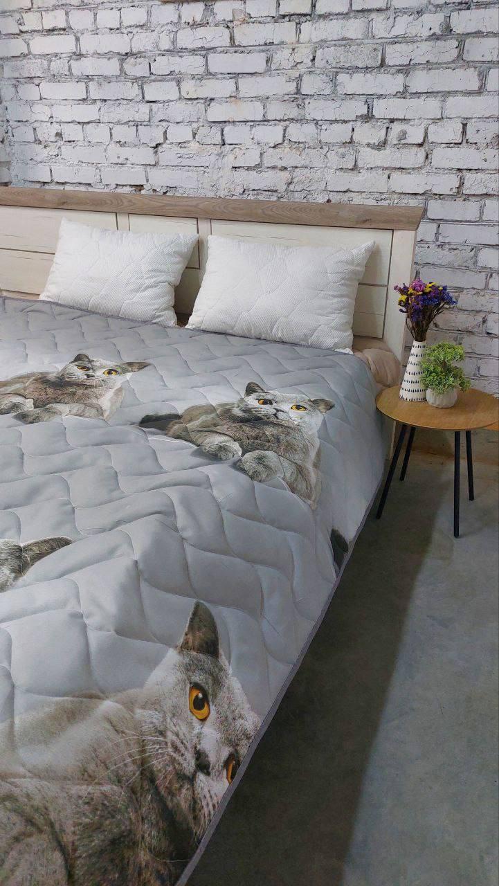 Одеяло летнее для аллергиков микрофибра полуторное 145х215 см Серый (П4К-lito-kovdra-001/16) - фото 4