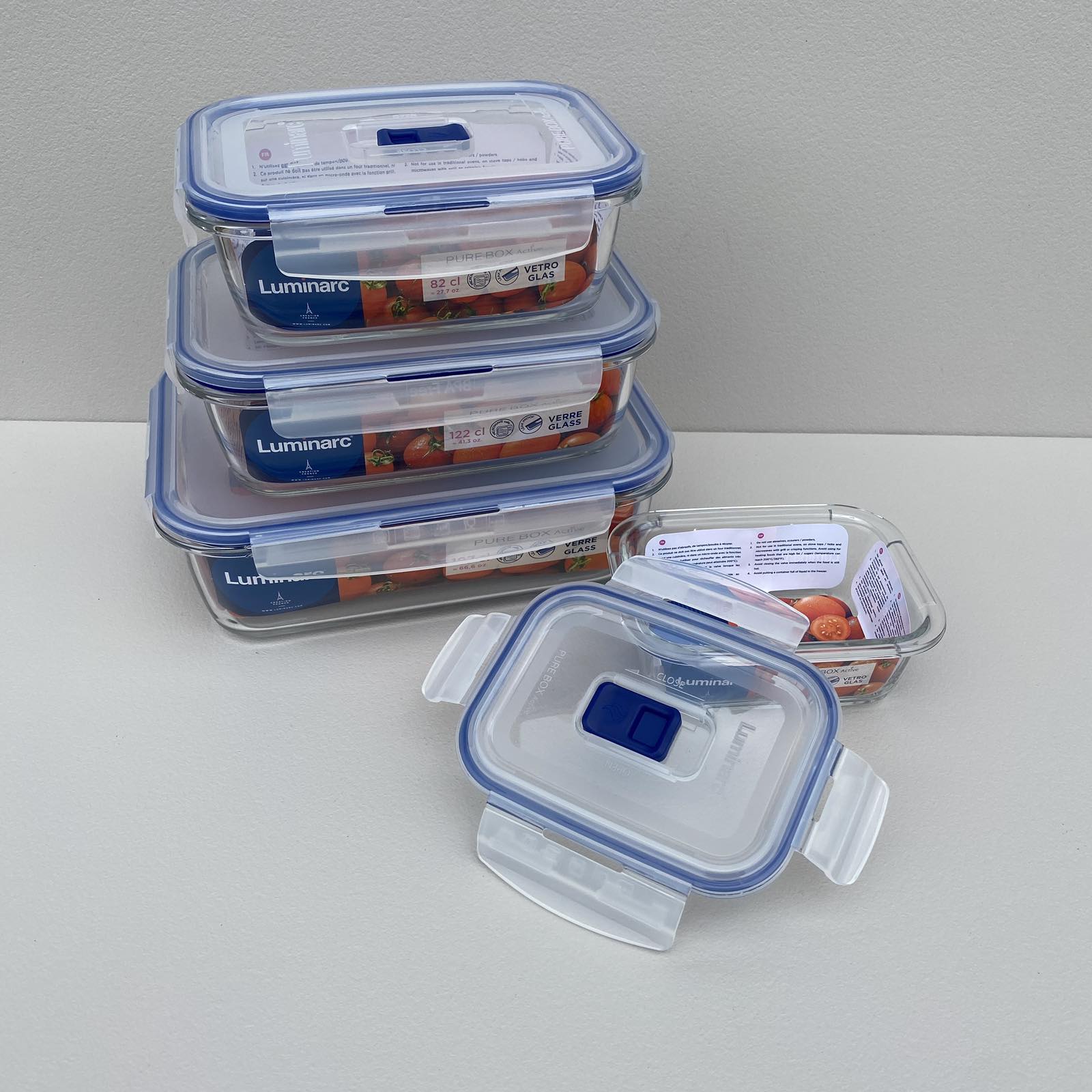 Набір контейнерів Luminarc Pure Box 380/820/1220/1970 мл (66b1c584252e696bca046df6) - фото 2 Набір контейнерів Luminarc Pure Box 380/820/1220/1970 мл (66b1c584252e696bca046df6) - фото 2