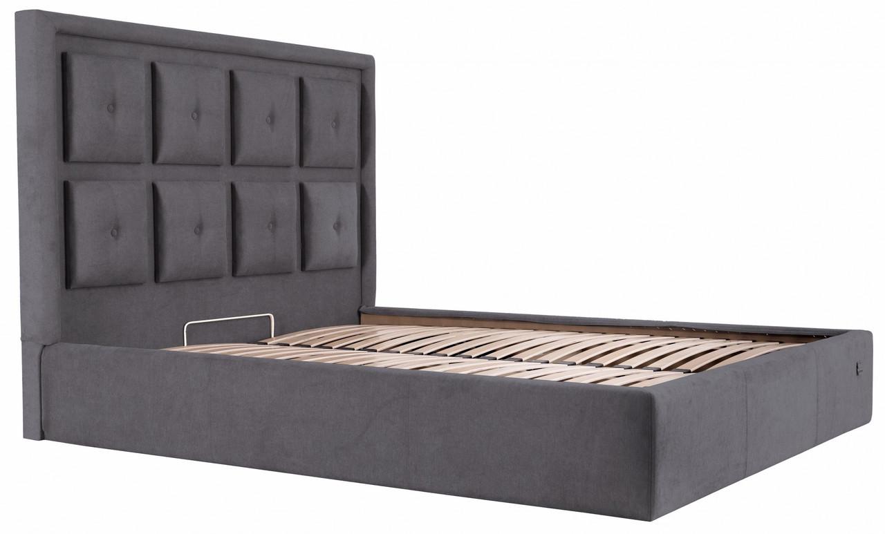 Кровать двуспальная Windsor Standart Мисти 180х200 см Темно-серый