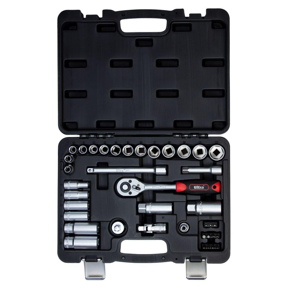 Набір насадок торцевих/біт Ultra CrV Taiwan 3/8" 39 шт. (6003092) - фото 3 Набір насадок торцевих/біт Ultra CrV Taiwan 3/8" 39 шт. (6003092) - фото 3