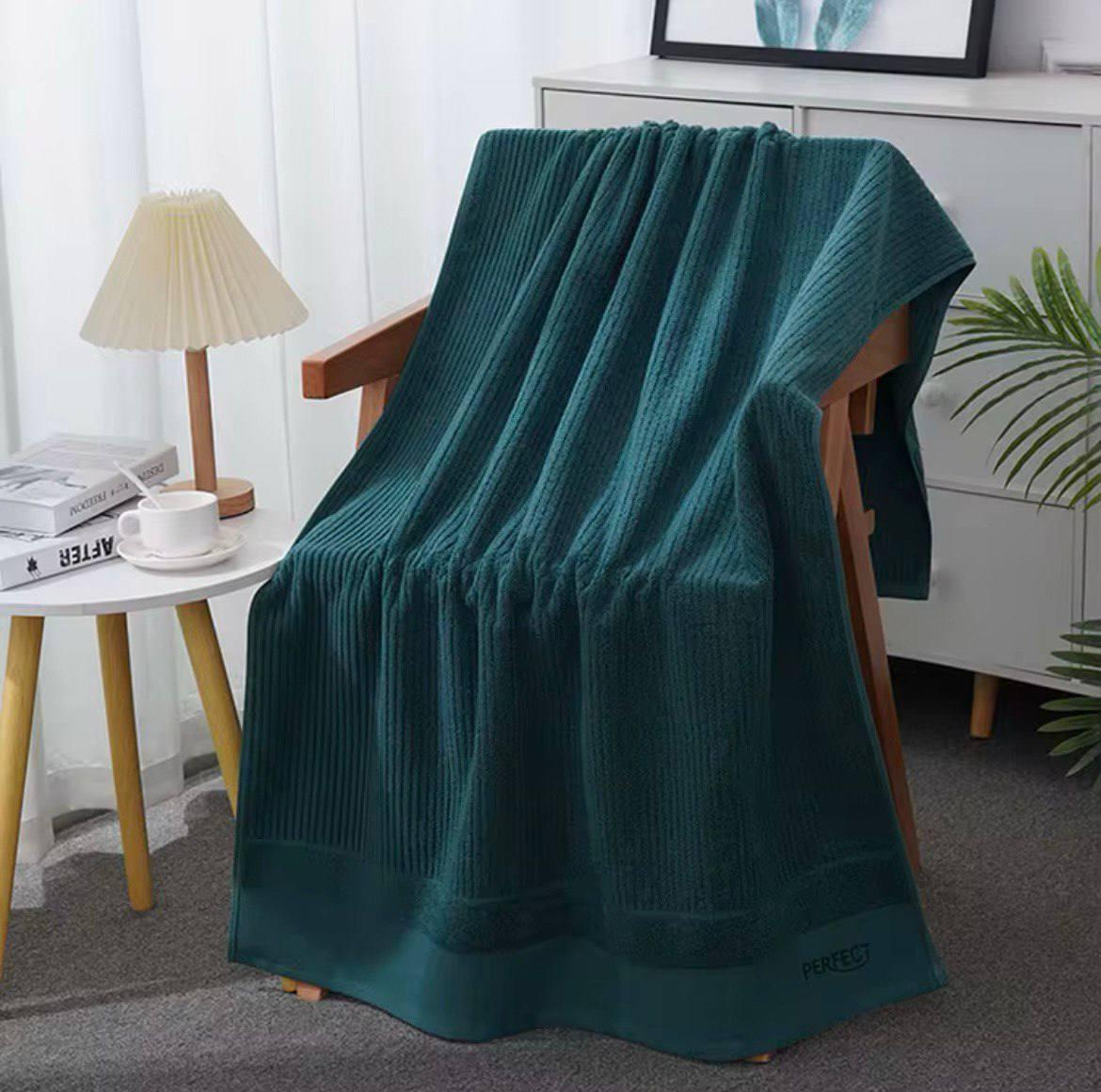 Набор полотенец Perfect Style 3в1 Темно-зеленый (NR3in1BathGreenPerfect) - фото 3 Набор полотенец Perfect Style 3в1 Темно-зеленый (NR3in1BathGreenPerfect) - фото 3