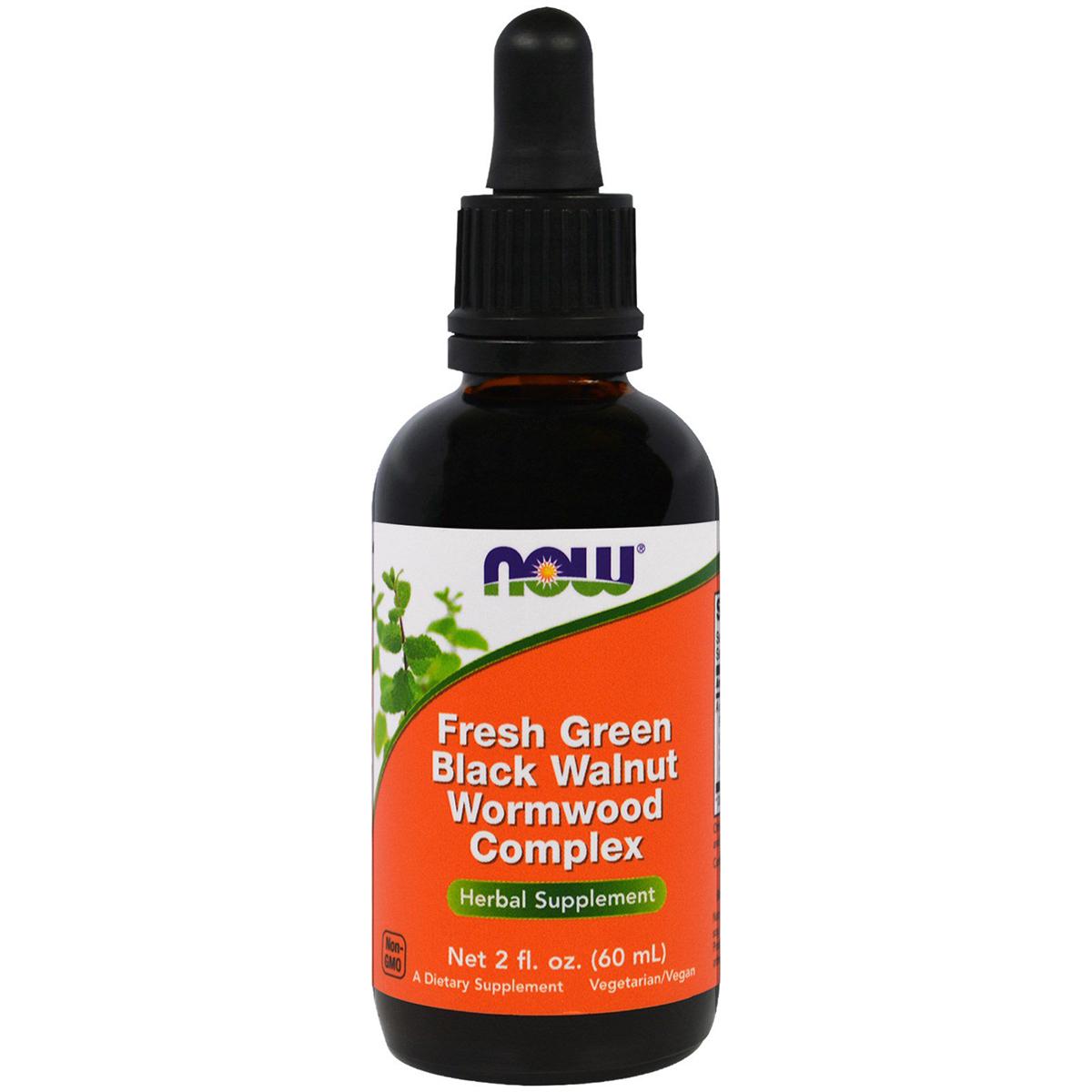 Комплекс Now Foods Black Walnut Wormwood Complex черный грецкий орех и полынь 60 мл (NF4982)