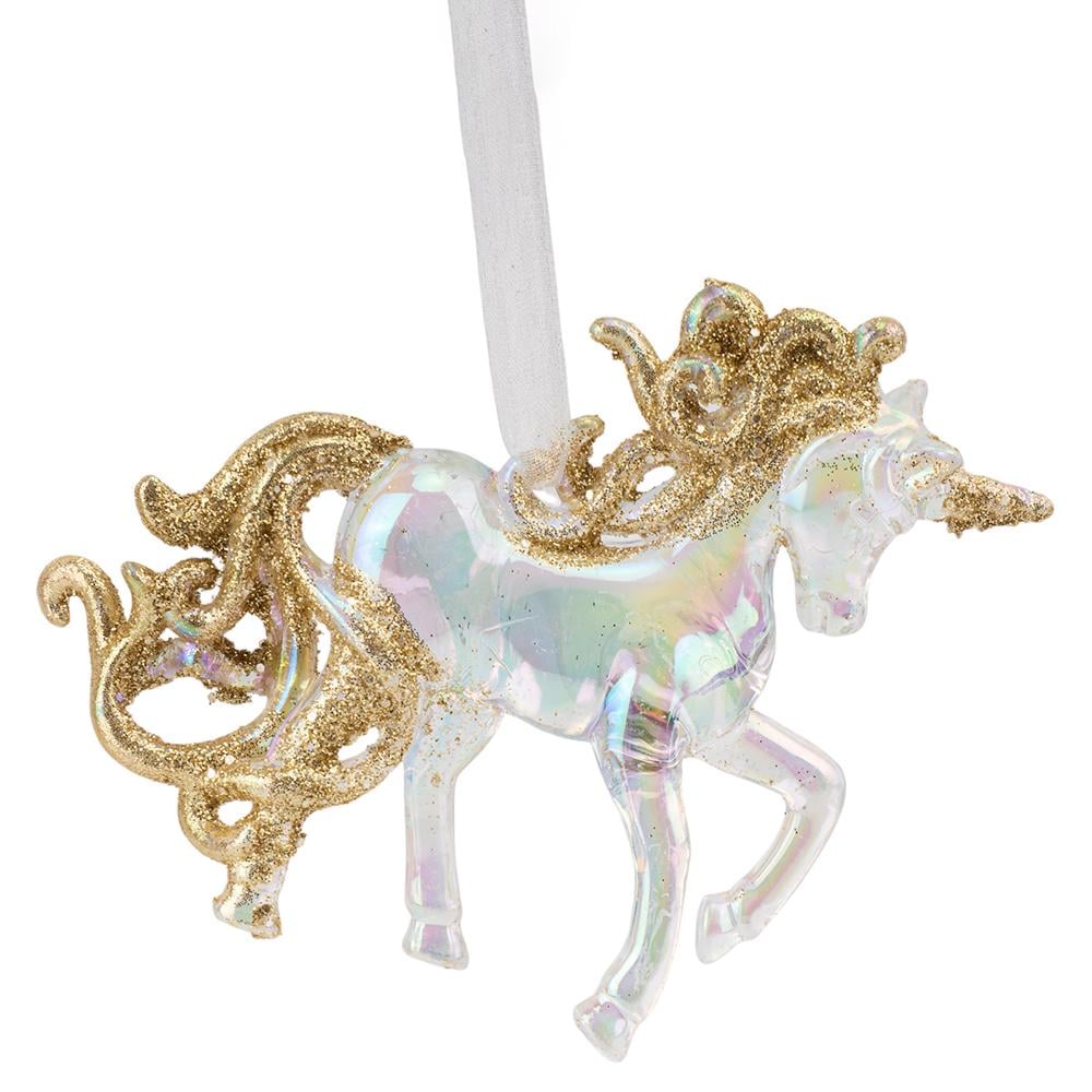 Игрушка на елку Elisey Хрустальный пегас 9 см Серебряный (NH-106-K-159)