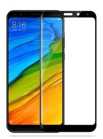 Загартоване захисне скло на Xiaomi Redmi 5 Чорне Повне покриття