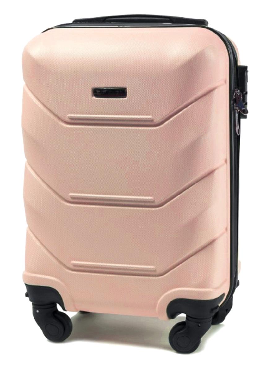 Валіза пластикова Wings 147 мікро Світло-рожевий (Wp00451) - фото 1