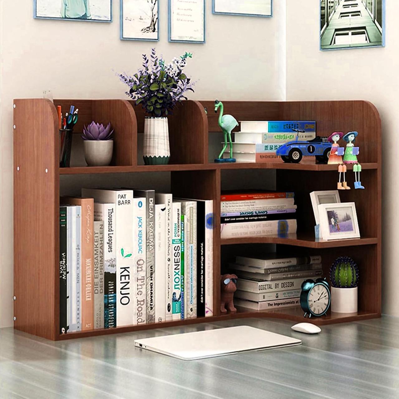 Полка-надстройка настольная из дерева Тилинор корица (АКД-006133)