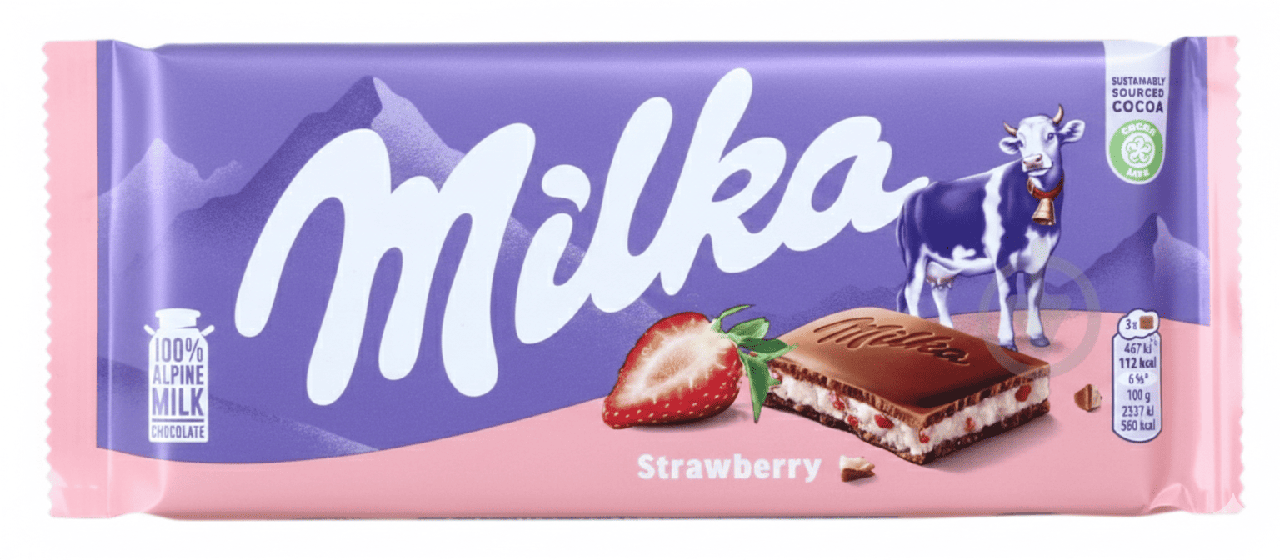 Шоколад Milka Strawberry Milk Chocolate 100 г (2915477041) Шоколад Milka Strawberry Milk Chocolate 100 г (2915477041)