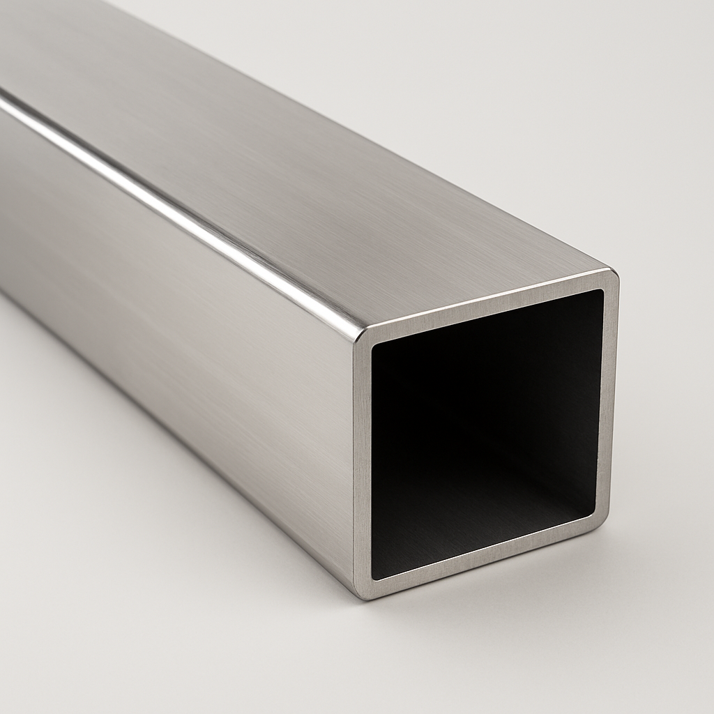 Труба профільна нержавіюча 15х15х1,0 мм полірована AISI 201 1,0 м (29757157)