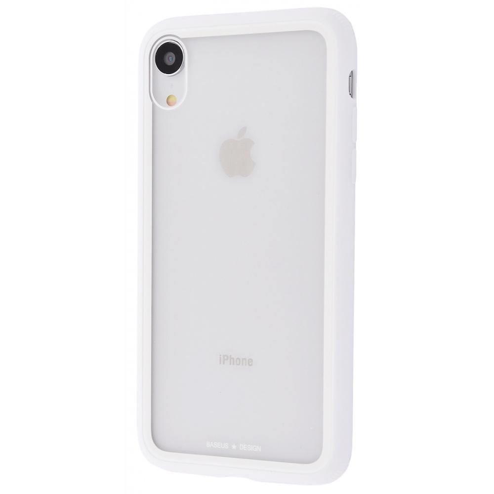 Чохол BaSEus SEe-Through Glass Protective case TPU для iPhone XR White