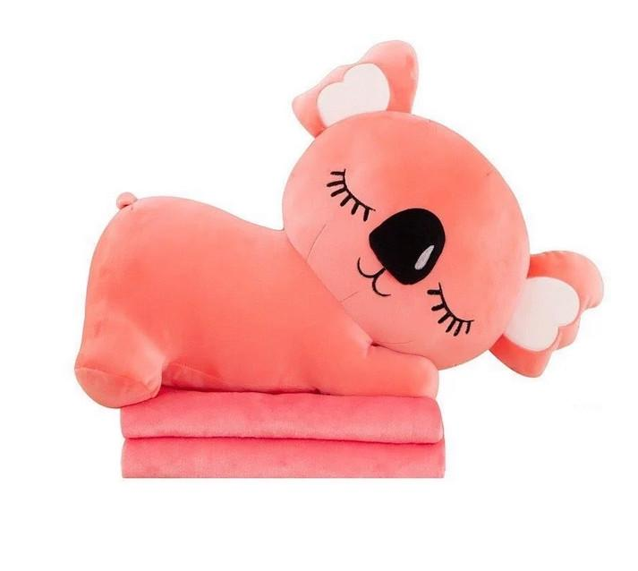 Іграшка дитяча Коала з пледом 50 см Рожевий (28523667) Іграшка дитяча Коала з пледом 50 см Рожевий (28523667)