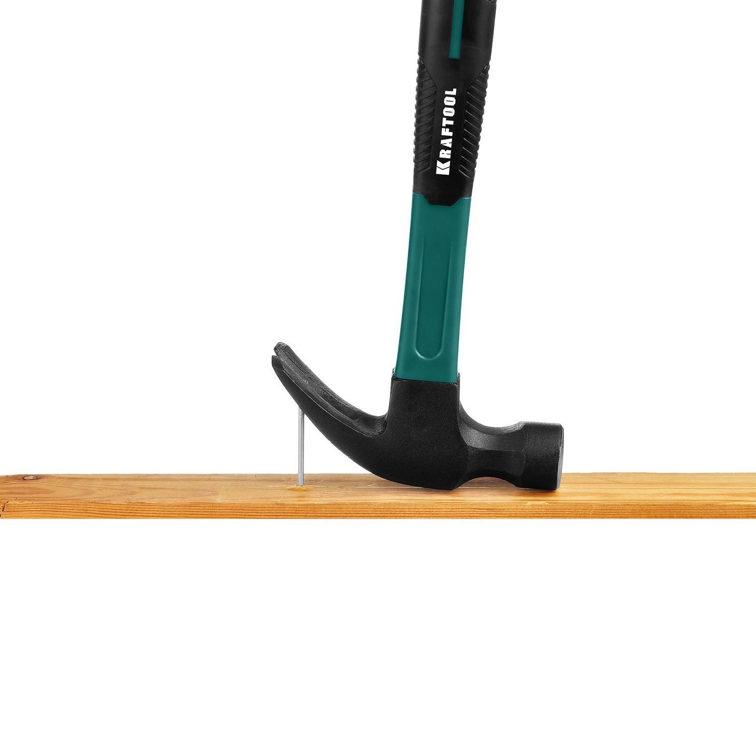 Молоток столярный Kraftool 20265-45 c фиберглассовой рукояткой 450 г - фото 5 Молоток столярный Kraftool 20265-45 c фиберглассовой рукояткой 450 г - фото 5