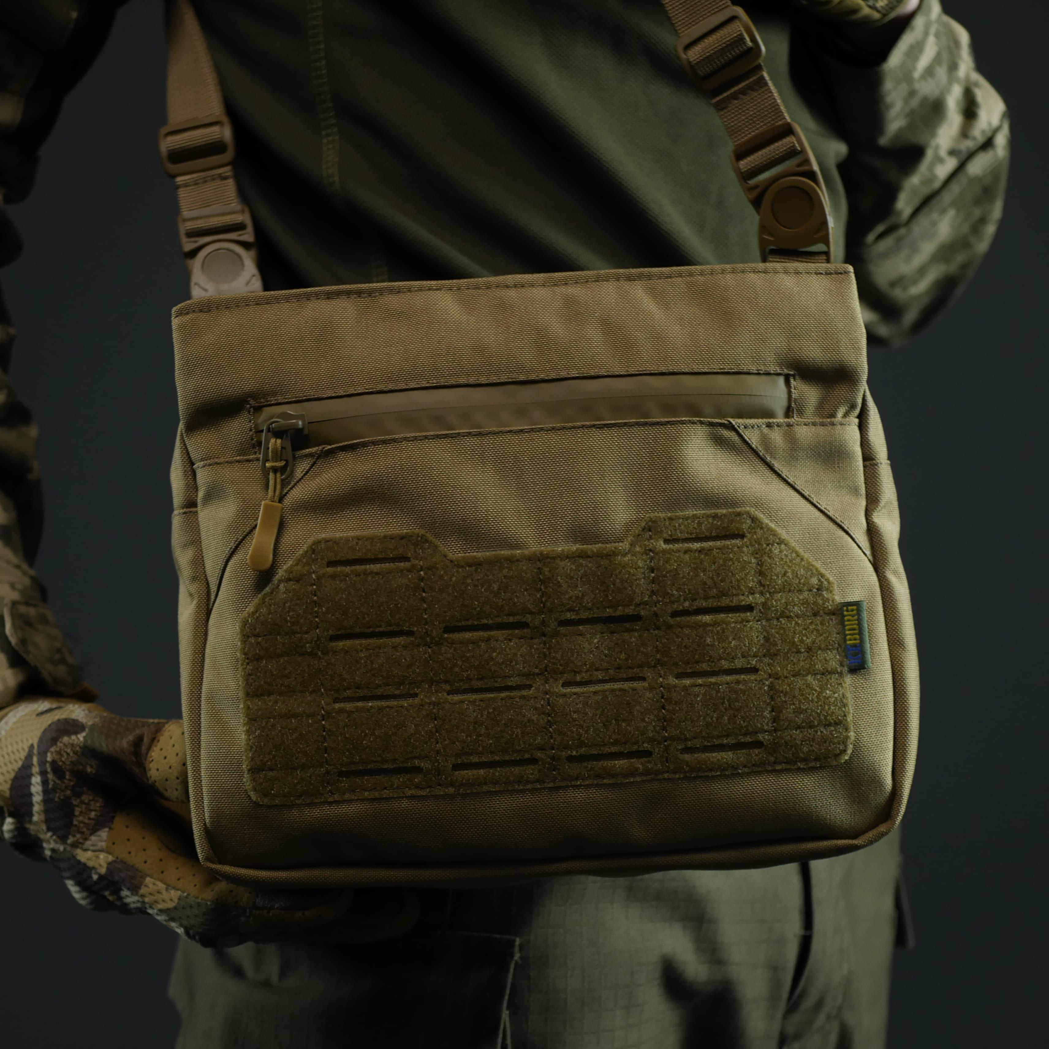 Сумка чоловіча через плече Койот - фото 15