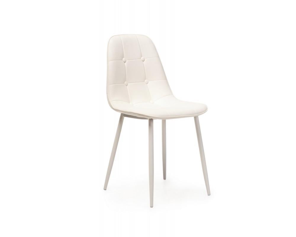 Стул Vetro Mebel M 01 3 искусственная кожа металл Белый (21004)