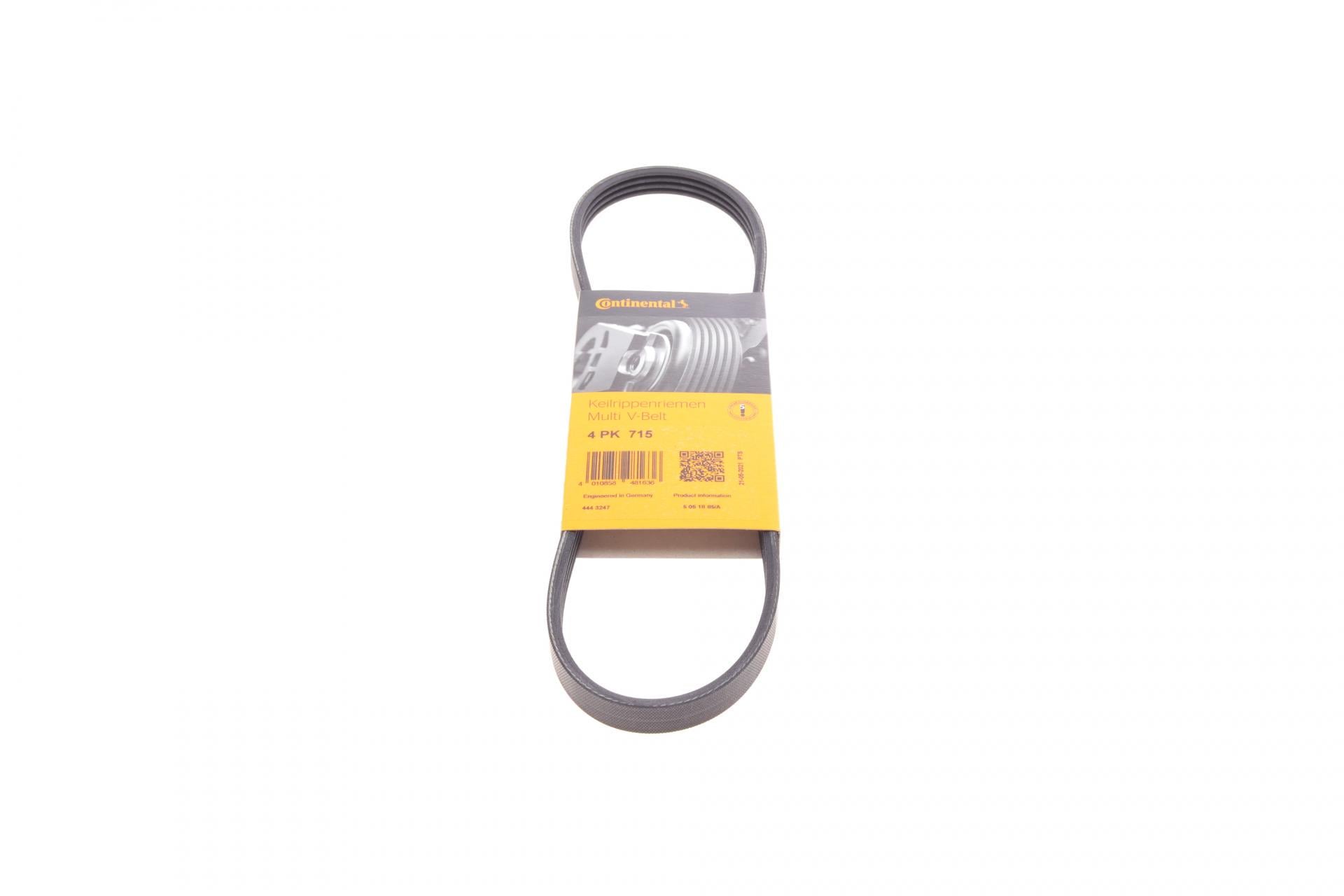 Ремень генератора Continental Renault Logan/Dacia Sandero 1.4-1.6 04-/Daewoo Matiz 1.0 03- (4PK715)