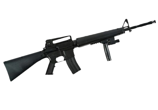 Автомат игрушечный с лазерным прицелом/съемным магазином/глушителем (127720)