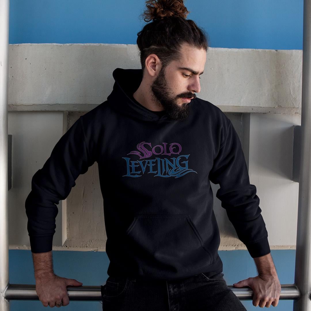 Худи флисовый унисекс Solo Leveling Sung Jin Woo 2XL Черный (0000022249)